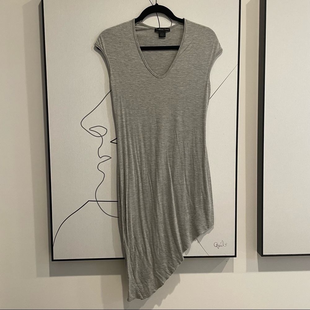 Asymmetrical Grey Dress